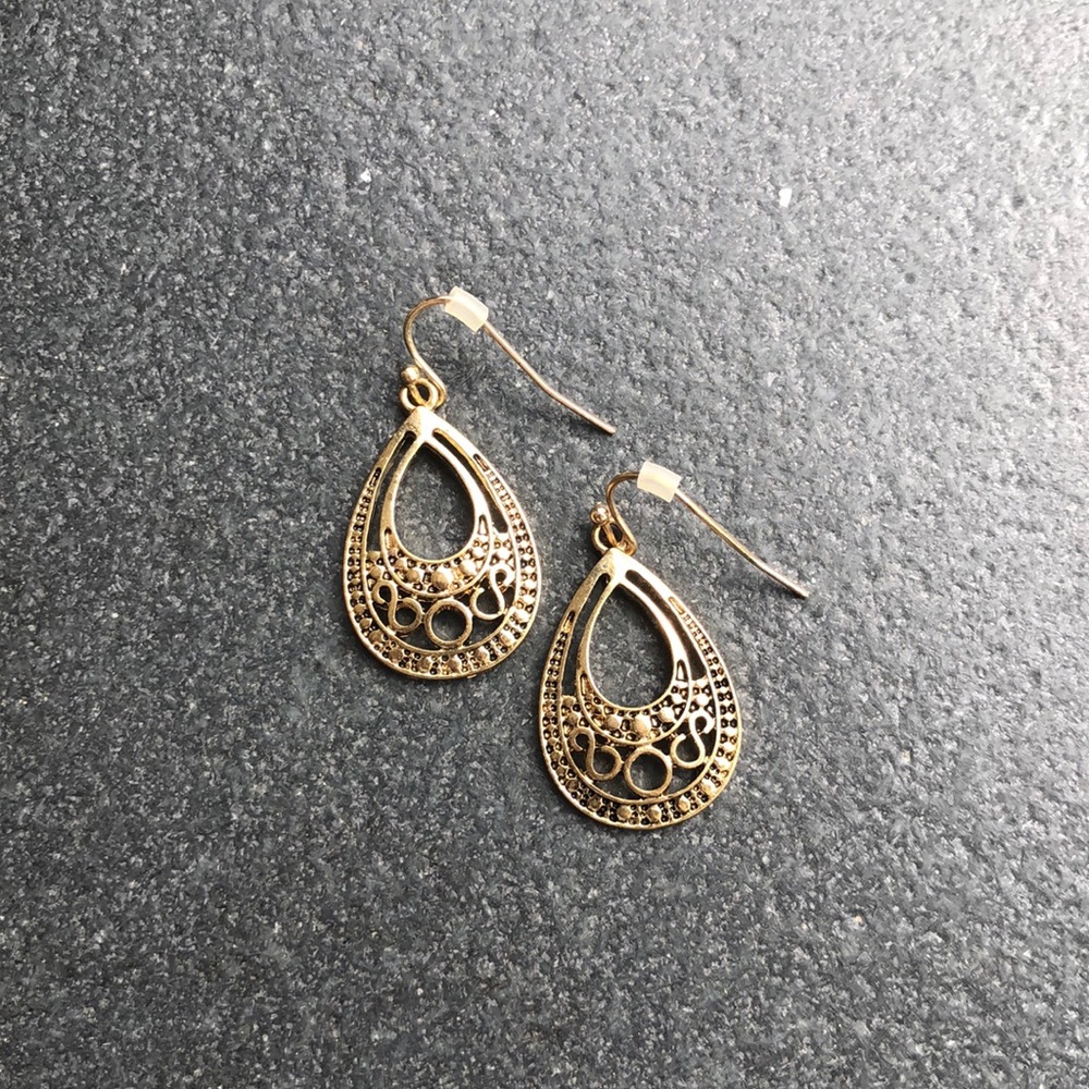 Gold Drop Earrings